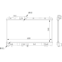 Aušinimo radiatorius
                                NRF                                59116, NRF, 59116, auto detalė
