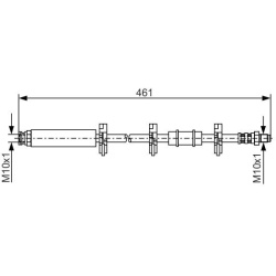 stabdžių žarnelė
                                BOSCH                                                1987476463, BOSCH, 