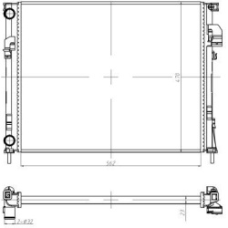 Aušinimo radiatorius
                                NRF                                                58332A, NRF, 58332A,