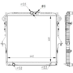 Aušinimo radiatorius
                                NRF                                                59261, NRF, 59261, a