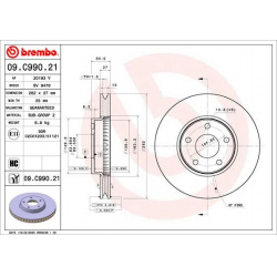 stabdžių diskas (1vnt) PRIME LINE - UV Coated
                                BREMBO                                       