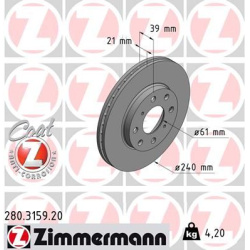 stabdžių diskas (1vnt)
                                ZIMMERMANN                                                280.3159.2