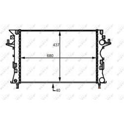 Aušinimo radiatorius
                                NRF                                                58490, NRF, 58490, a