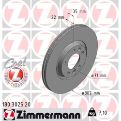 stabdžių diskas (1vnt) COAT Z
                                ZIMMERMANN                                                180