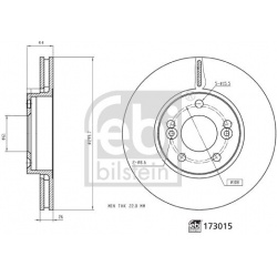 stabdžių diskas (1vnt)
FEBI BILSTEIN 173015,