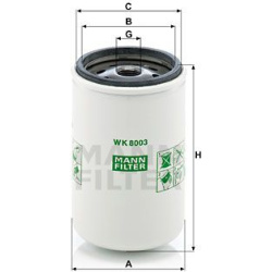 kuro filtras
MANN-FILTER WK8003X, MANN-FILTER,