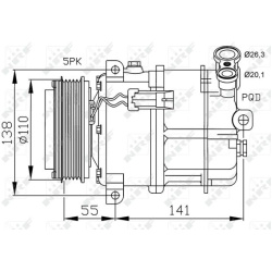 kompresorius, oro kondicionierius EASY FIT
                                NRF                                32312, NRF, 323