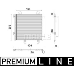 kondensatorius, oro kondicionierius BEHR *** PREMIUM LINE ***
                                MAHLE                          
