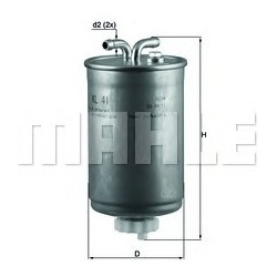 Filtras kuro diesel
                                MAHLE                                                KL41, MAHLE, KL41, a