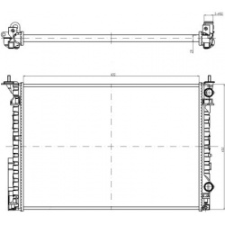 Aušinimo radiatorius
                                NRF                                                58242A, NRF, 58242A,