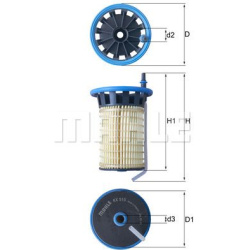 Filtras kuro diesel
                                MAHLE                                                KX515, MAHLE, KX515,