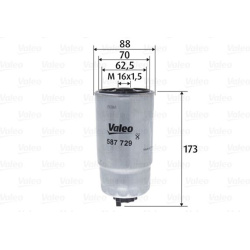 kuro filtras
                                VALEO                                587729, VALEO, 587729, auto detalė