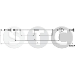 akceleratoriaus trosas
STC T481909, STC, T4819
