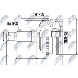 jungčių komplektas, kardaninis velenas
                                NTY                                                N