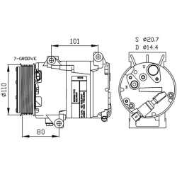 kompresorius, oro kondicionierius EASY FIT
                                NRF                                32252, NRF, 322