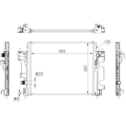 Aušinimo radiatorius
                                NRF                                                59274, NRF, 59274, a