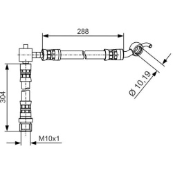 stabdžių žarnelė
                                BOSCH                                                1 987 481 486, BOSC
