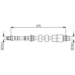 stabdžių žarnelė
                                BOSCH                                                1 987 481 678, BOSC