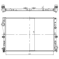 Aušinimo radiatorius
                                NRF                                                50040, NRF, 50040, a