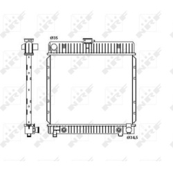 Aušinimo radiatorius
                                NRF                                                514250, NRF, 514250,