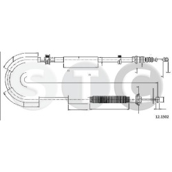 Trosas, stovėjimo stabdys
                                STC                                                T482102, STC, T