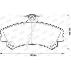 stabdžių trinkelių rinkinys, diskinis stabdys
                                JURID                                       