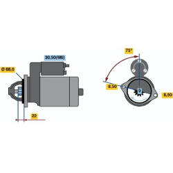 Starteris
                                BOSCH                                                0001107436, BOSCH, 0001107436,