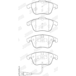 stabdžių trinkelių rinkinys, diskinis stabdys
                                JURID                                573246J