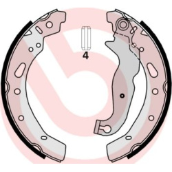 stabdžių trinkelių komplektas ESSENTIAL LINE
                                BREMBO                                       