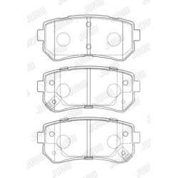 stabdžių trinkelių rinkinys, diskinis stabdys
                                JURID                                       