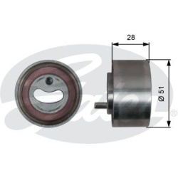 įtempiklio skriemulys, paskirstymo diržas PowerGrip™
                                GATES                               