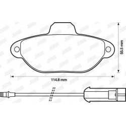 stabdžių trinkelių rinkinys, diskinis stabdys
                                JURID                                       