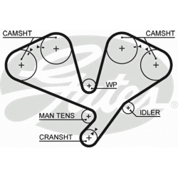 paskirstymo diržas PowerGrip™
                                GATES                                                5353XS,