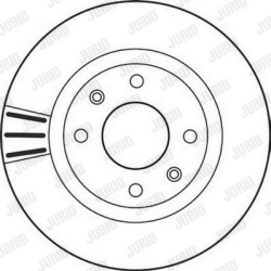 stabdžių diskas (1vnt) COAT+
                                JURID                                562128JC, JURID, 562128JC