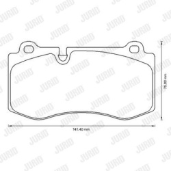 stabdžių trinkelių rinkinys, diskinis stabdys
                                JURID                                       