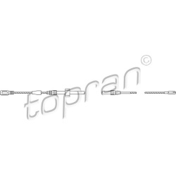 trosas, stovėjimo stabdys
                                TOPRAN                                                109 814, Nen