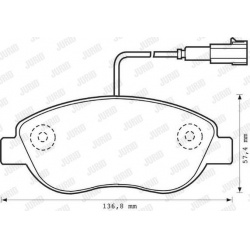 stabdžių trinkelių rinkinys, diskinis stabdys Jurid White Low Dust
                                573075JC, JURID, 573075