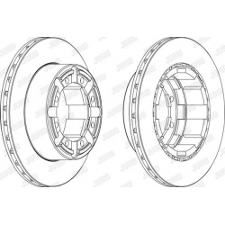 stabdžių diskas (1vnt)
                                JURID                                                569103J, JURID,
