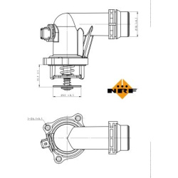 termostatas, aušinimo skystis EASY FIT
                                NRF                                                72