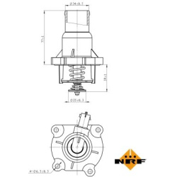 termostatas, aušinimo skystis EASY FIT
                                NRF                                                72