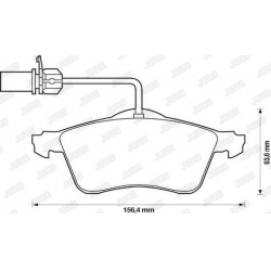stabdžių trinkelių rinkinys, diskinis stabdys
                                JURID                                       