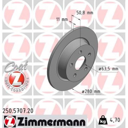stabdžių diskas (1vnt) COAT Z
                                ZIMMERMANN                                250.5707.20, Nenuro