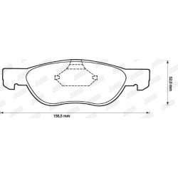stabdžių trinkelių rinkinys, diskinis stabdys
                                JURID                                       