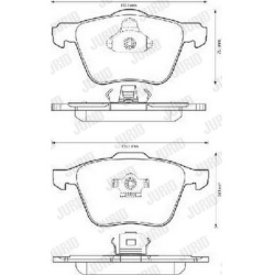 stabdžių trinkelių rinkinys, diskinis stabdys
                                JURID                                       