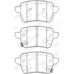 stabdžių trinkelių rinkinys, diskinis stabdys
                                JURID                                       