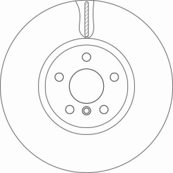stabdžių diskas (1vnt) TRW SINGLE
                                                DF6845S, TRW, DF6845S, auto detalė
