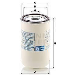 filtras, suspausto oro įranga
                                MANN-FILTER                                                LB7