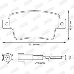 stabdžių trinkelių rinkinys, diskinis stabdys
                                JURID                                       
