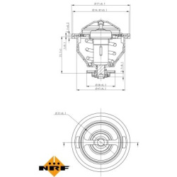 termostatas, aušinimo skystis EASY FIT
                                NRF                                                72