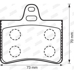 stabdžių trinkelių rinkinys, diskinis stabdys
                                JURID                                       